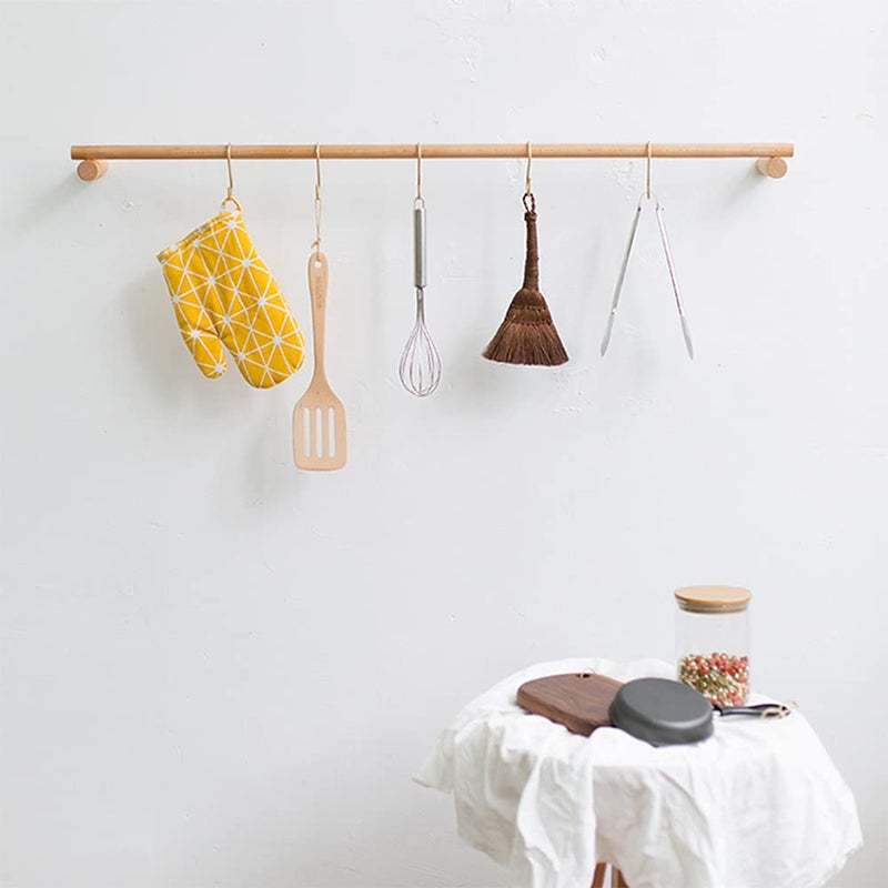 TOPIND 20 Pack 2.4in S Hooks, Heavy Duty Steel S Hanging Hooks for Kitchen, Workshop, Bathroom, Garden, Pan Pot Rack, Closet, Hanging Plants, Cups, Jeans - Image 5